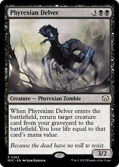 Phyrexian Delver (Commander: March of the Machine) Light Play