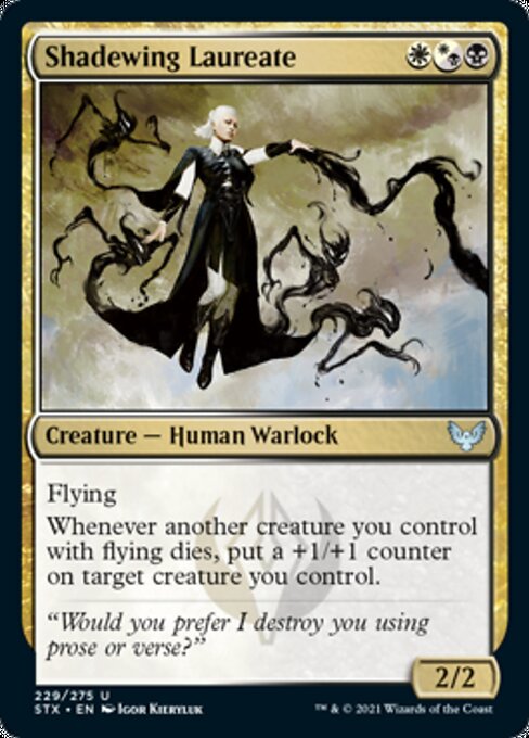 Shadewing Laureate (Strixhaven) Light Play Foil
