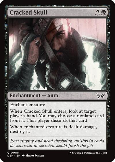 Cracked Skull (Duskmourn: House of Horror) Light Play Foil