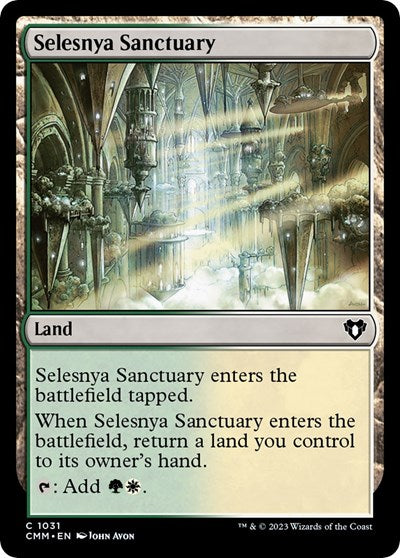 Selesnya Sanctuary (Commander Masters) Light Play