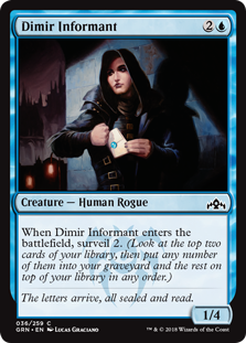 Dimir Informant (Guilds of Ravnica) Light Play