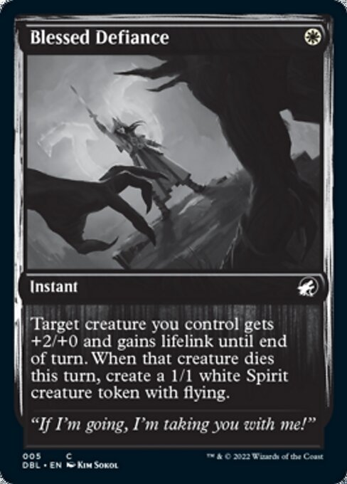 Blessed Defiance (Innistrad: Double Feature) Light Play