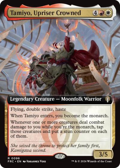 Tamiyo, Upriser Crowned (Extended Art) (Commander: Reality Fracture) Light Play