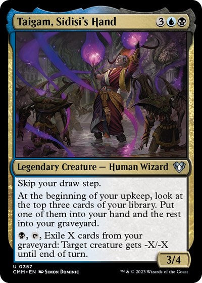 Taigam, Sidisi's Hand (Commander Masters) Light Play