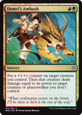 Domri's Ambush (War of the Spark) Light Play