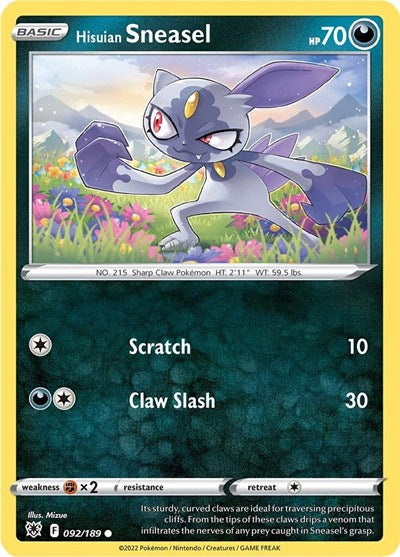 Hisuian Sneasel (SWSH10: Astral Radiance) Light Play
