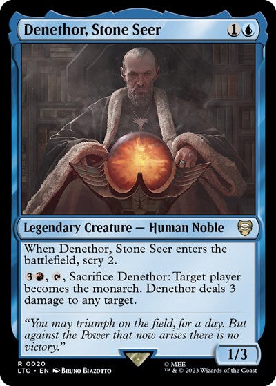 Denethor, Stone Seer (Commander: The Lord of the Rings: Tales of Middle-earth) Light Play