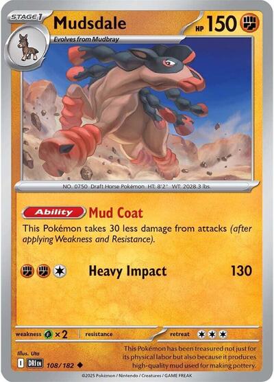 Mudsdale (SV10: Destined Rivals) Light Play