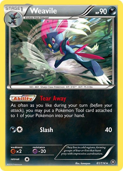 Weavile (XY - Steam Siege) Light Play