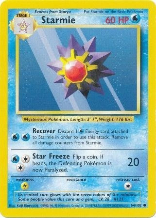 Starmie (Base Set) Near Mint