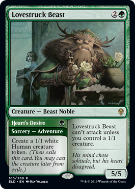 Lovestruck Beast (Throne of Eldraine) Light Play