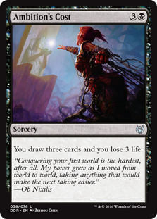 Ambition's Cost (Duel Decks: Nissa vs Ob Nixilis) Light Play