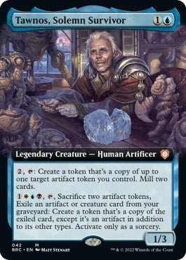 Tawnos, Solemn Survivor (Extended Art) (Commander: The Brothers' War) Light Play