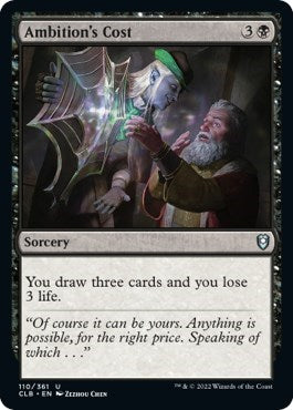 Ambition's Cost (Commander Legends: Battle for Baldur's Gate) Light Play