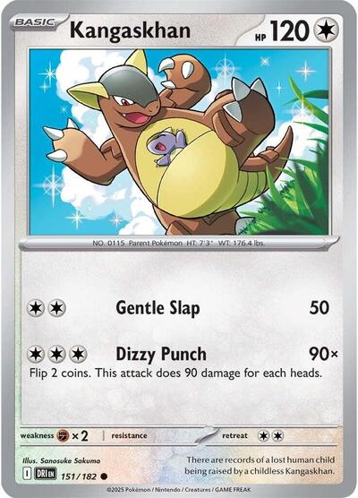 Kangaskhan - 151 (SV10: Destined Rivals) Light Play
