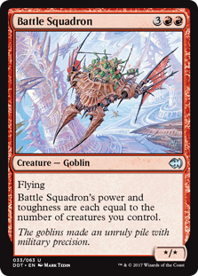 Battle Squadron (Duel Decks: Merfolk vs Goblins) Light Play