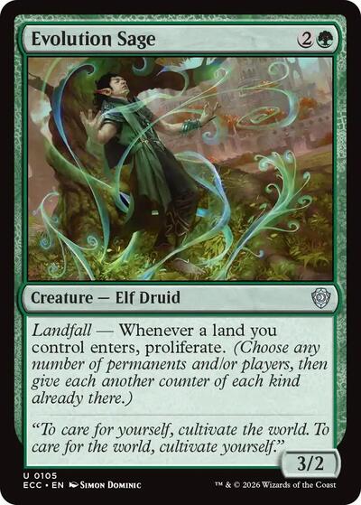 Evolution Sage (Commander: Lorwyn Eclipsed) Light Play