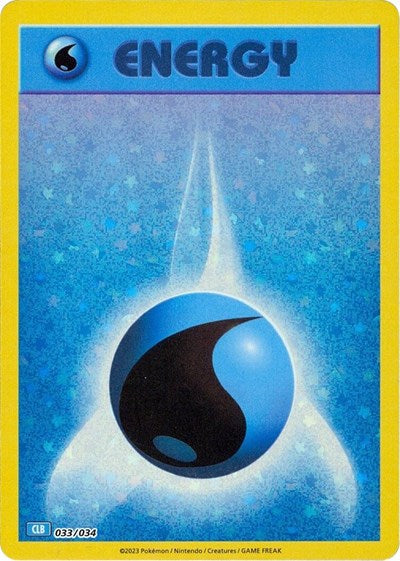 Basic Water Energy (Trading Card Game Classic) Light Play Holofoil
