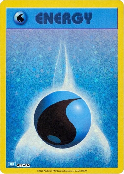 Basic Water Energy (Trading Card Game Classic) Light Play Holofoil