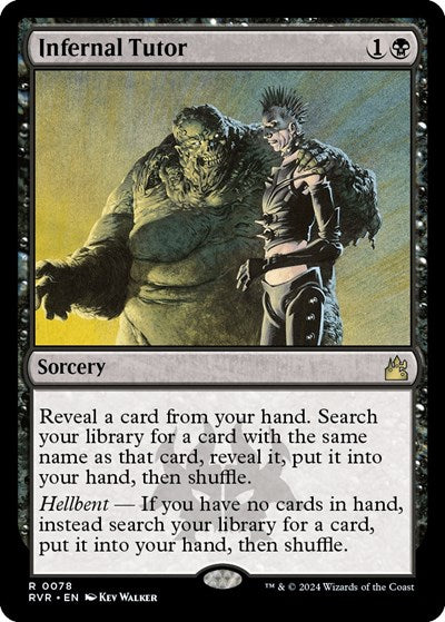 Infernal Tutor (Ravnica Remastered) Light Play