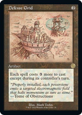 Defense Grid (Schematic) (The Brothers' War: Retro Frame Artifacts) Near Mint Foil