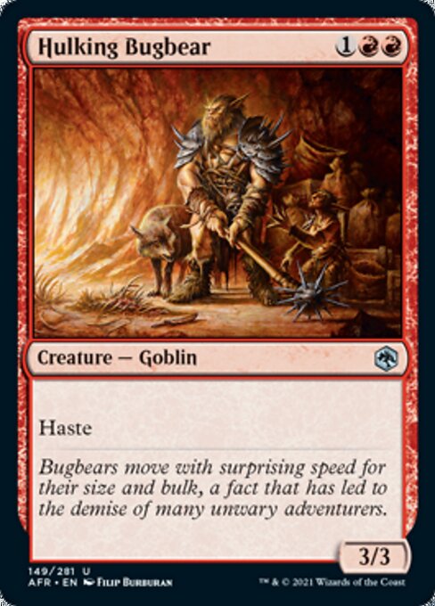 Hulking Bugbear (Adventures in the Forgotten Realms) Light Play Foil