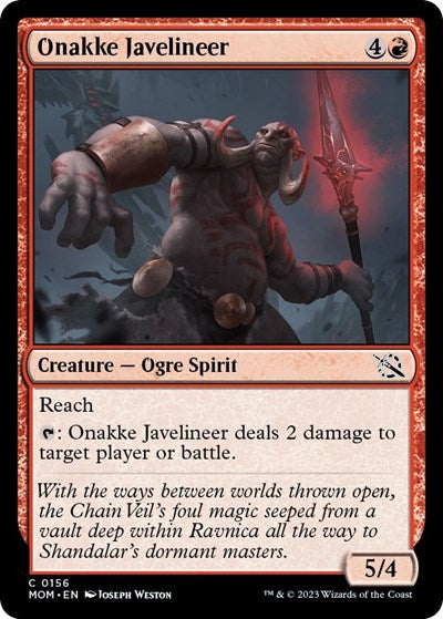 Onakke Javelineer (March of the Machine) Light Play Foil