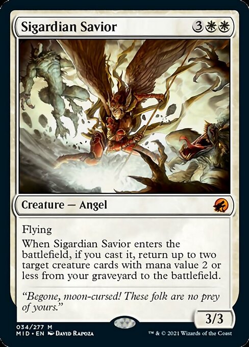 Sigardian Savior (Innistrad: Midnight Hunt) Damaged / Poor