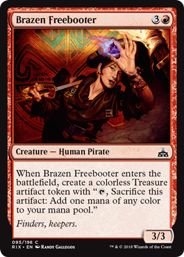 Brazen Freebooter (Rivals of Ixalan) Light Play