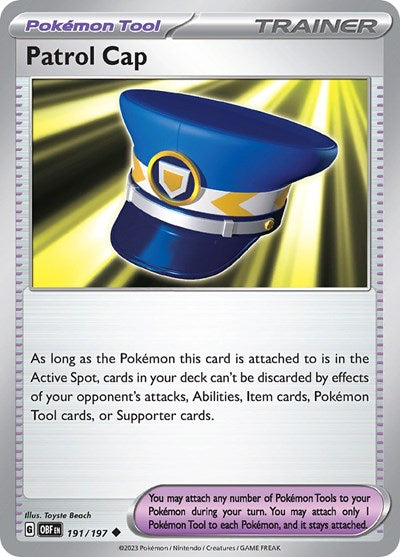 Patrol Cap (Scarlet and  Violet: Obsidian Flames) Light Play