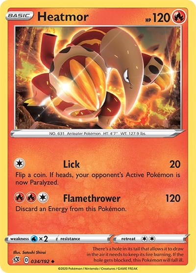 Heatmor (SWSH02: Rebel Clash) Light Play