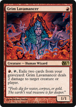 Grim Lavamancer (Magic 2012 Core Set) Light Play