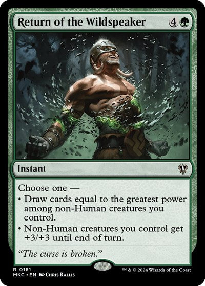 Return of the Wildspeaker (Commander: Murders at Karlov Manor) Light Play