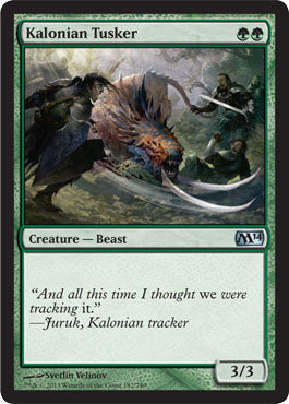 Kalonian Tusker (Magic 2014 Core Set) Light Play