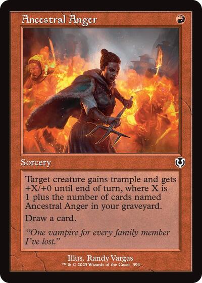 Ancestral Anger (Retro Frame) (Innistrad Remastered) Light Play Foil