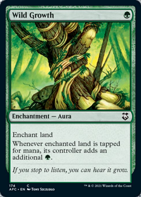Wild Growth (Commander 2021 Forgotten Realms) Light Play