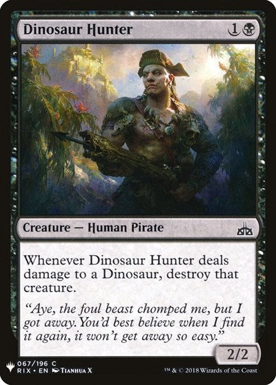 Dinosaur Hunter (Mystery Booster) Light Play