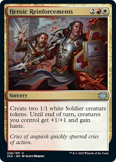 Heroic Reinforcements (Double Masters 2022) Light Play