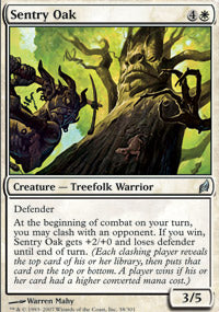 Sentry Oak (Lorwyn) Medium Play