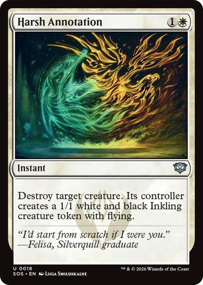 Harsh Annotation (Secrets of Strixhaven) Light Play