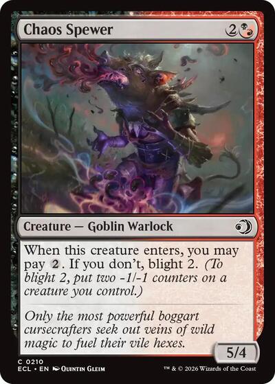 Chaos Spewer (Lorwyn Eclipsed) Light Play Foil