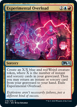 Experimental Overload (Magic 2021 Core Set) Light Play