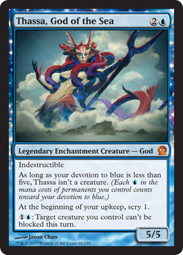 Thassa, God of the Sea (Theros) Light Play Foil