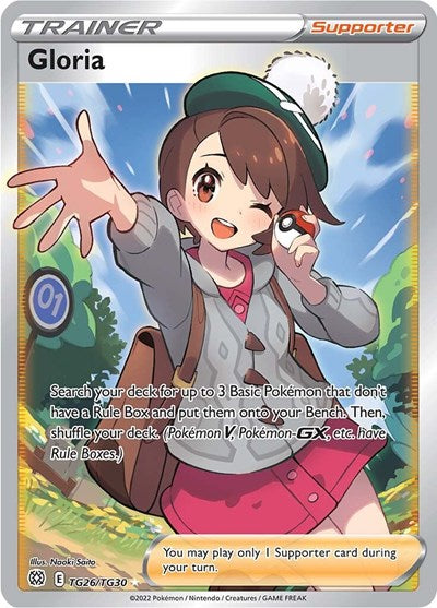 Gloria (SWSH09: Brilliant Stars Trainer Gallery) Light Play Holofoil