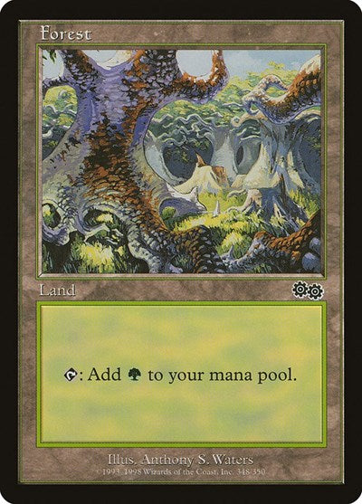 Forest (348) (Urza's Saga) Medium Play