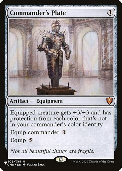 Commander's Plate (Secret Lair Commander: Heads I Win, Tails You Lose) Near Mint