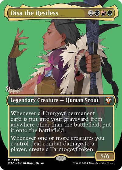 Disa the Restless (Borderless) (Ripple Foil) (Commander: Modern Horizons 3) Near Mint Foil