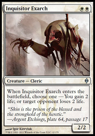Inquisitor Exarch (New Phyrexia) Light Play