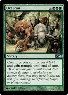 Overrun (Magic 2010 Core Set) Heavy Play