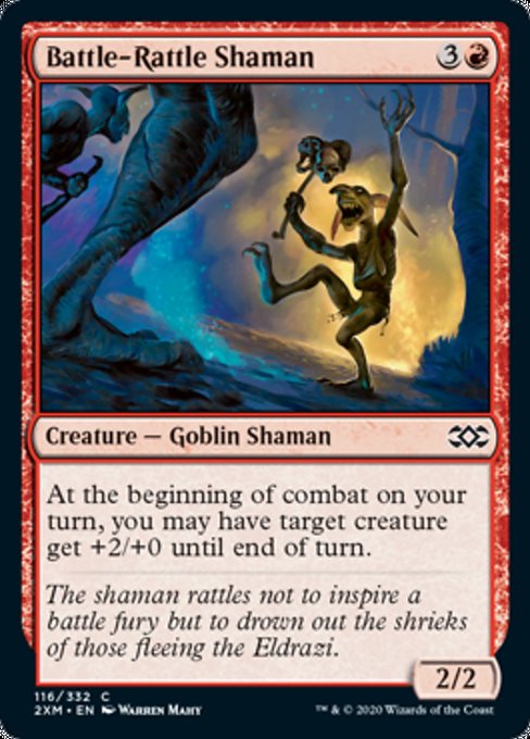 Battle-Rattle Shaman (Double Masters) Light Play
